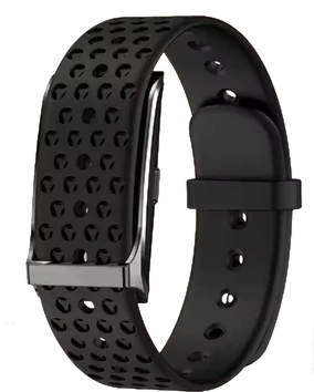 Pulseira de silicone preta